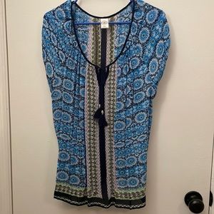 Bila XXL semi-sheer blouse